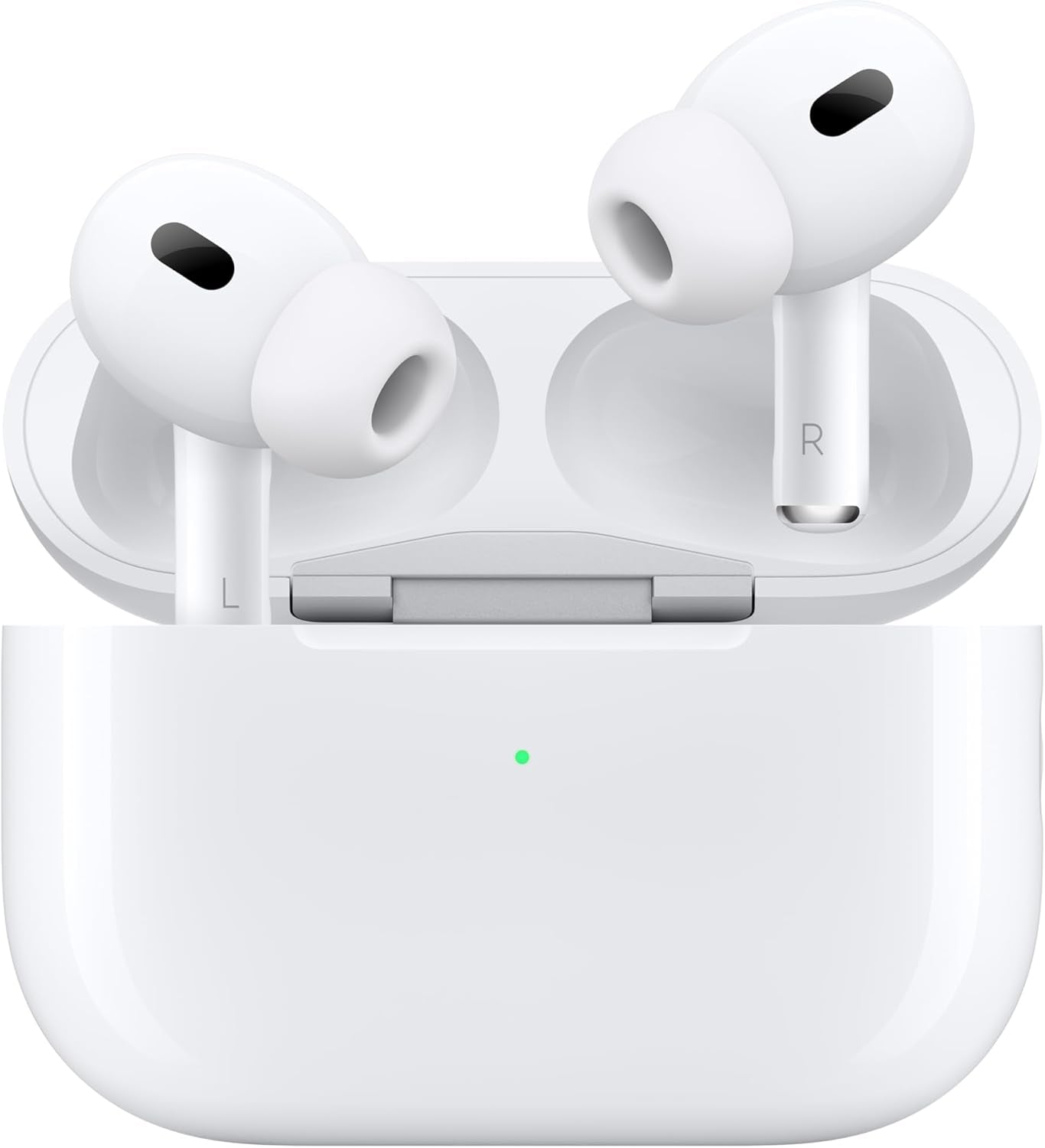 Airpods Pro 2 Wireless Earbuds, Active Noise Cancellation, Hearing Aid Feature, Bluetooth Headphones, Transparency, Personalized Spatial Audio, High-Fidelity Sound, H2 Chip, USB-C Charging