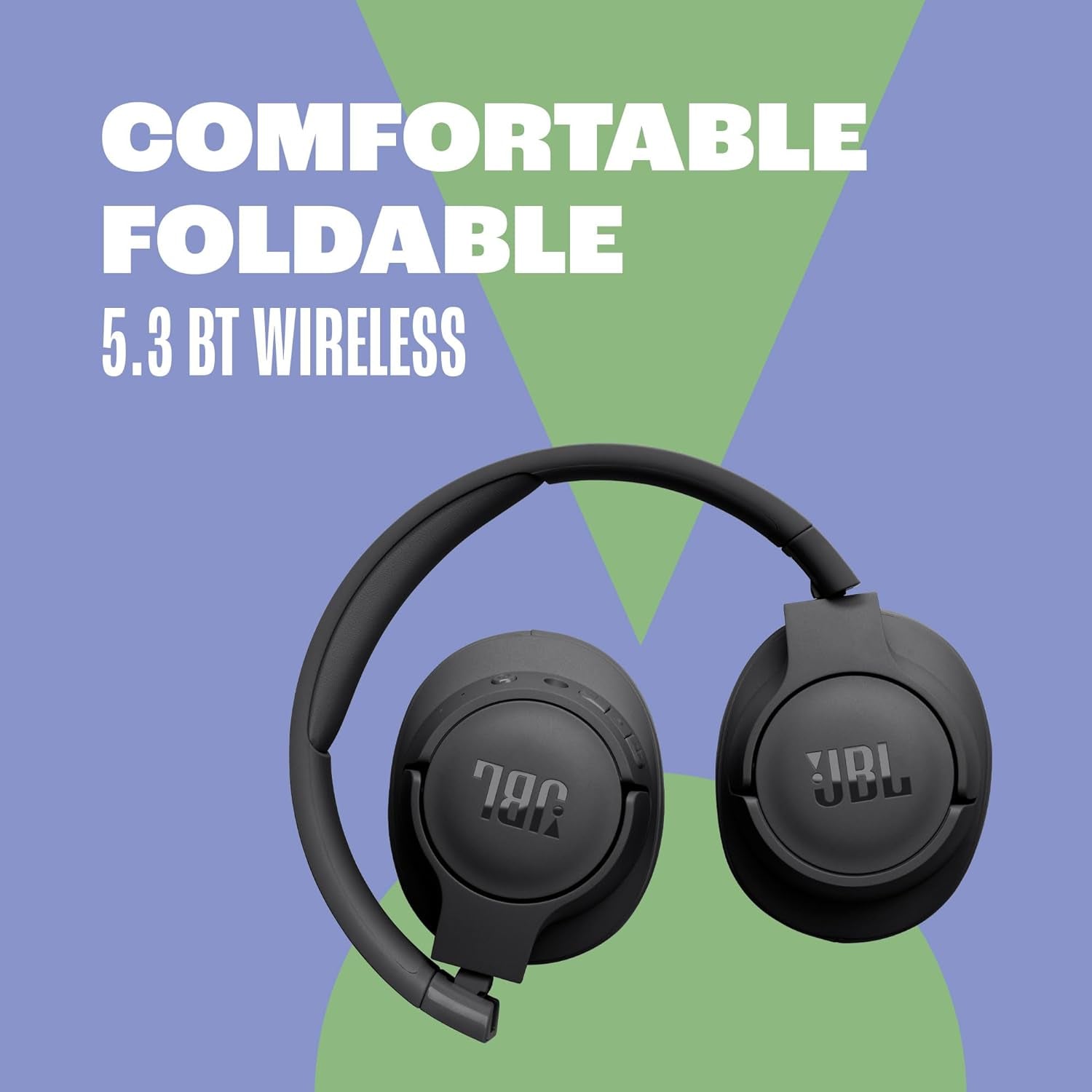 Tune 720BT - Wireless Over-Ear Headphones with  Pure Bass Sound, Bluetooth 5.3, up to 76H Battery Life and Speed Charge, Lightweight, Comfortable and Foldable Design (Black)