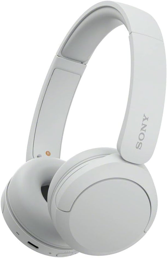 WH-CH520 Wireless Headphones Bluetooth On-Ear Headset with Microphone, White