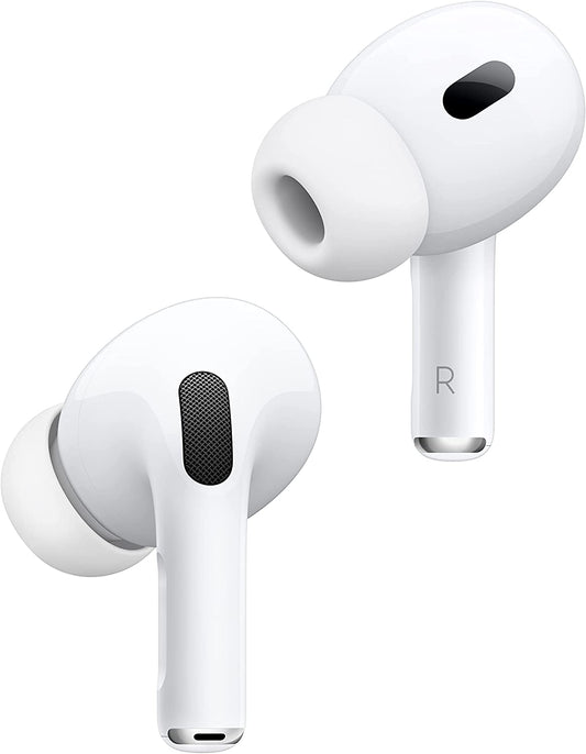 Airpods Pro 2 Wireless Earbuds, Active Noise Cancellation, Hearing Aid Feature, Bluetooth Headphones, Transparency, Personalized Spatial Audio, High-Fidelity Sound, H2 Chip, USB-C Charging