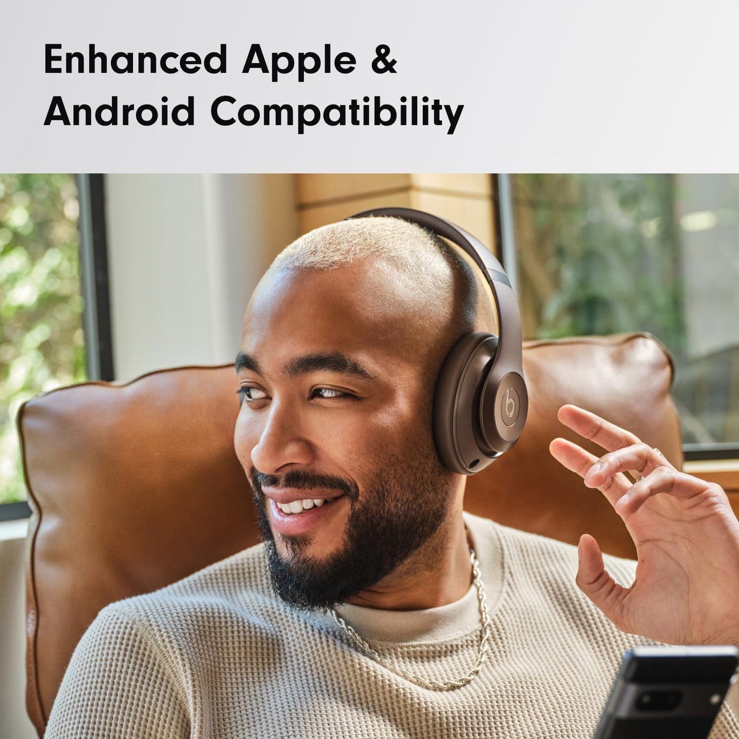 Studio Pro - Wireless Bluetooth Noise Cancelling Headphones - Personalized Spatial Audio, USB-C Lossless Audio, Apple & Android Compatibility, up to 40 Hours Battery Life - Deep Brown