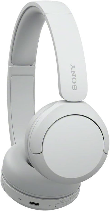 WH-CH520 Wireless Headphones Bluetooth On-Ear Headset with Microphone, White